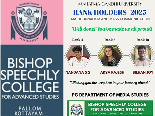 M A Journalism and Mass Communications RANK 2025
